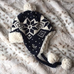Abercrombie and Fitch fuzzy ear flaps hat